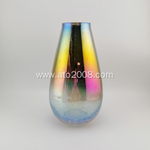 Multicolor glass table vase